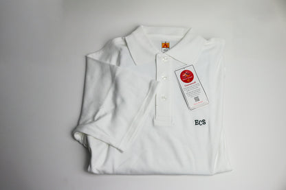 K-Gr. 5 Short Sleeve White Polo